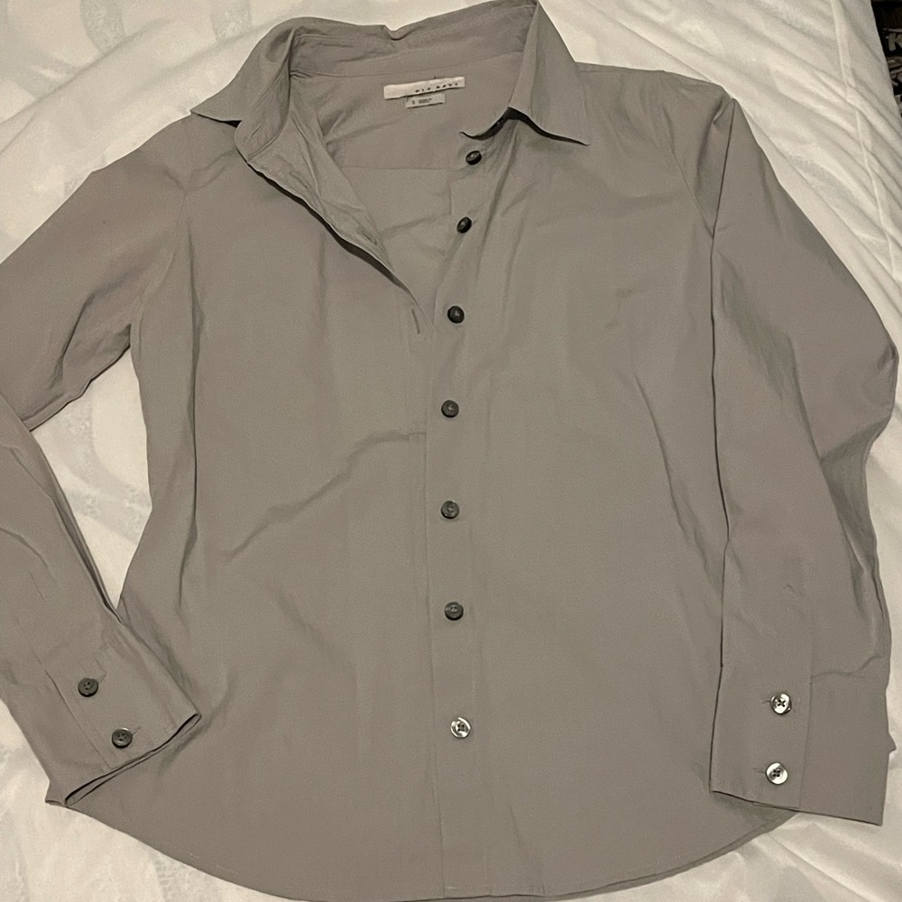 Gray button up - Picture 2 of 3